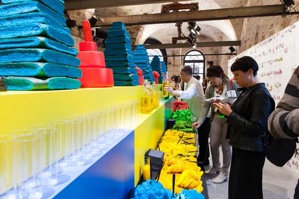 Edible Performance, Venice biennal — Stock Photo, Image