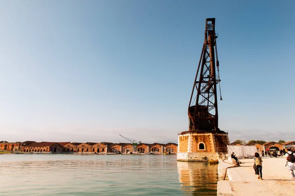 Oude kraan, Venetië — Stockfoto