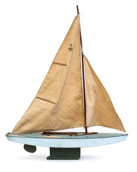 Scale model of sailboat — Stock Photo, Image