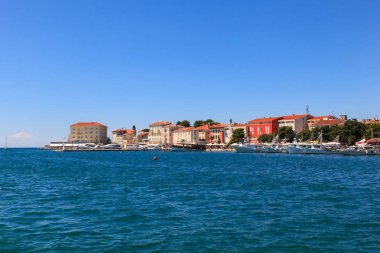 Porec manzarası ve deniz