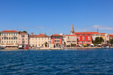 Porec manzarası ve deniz