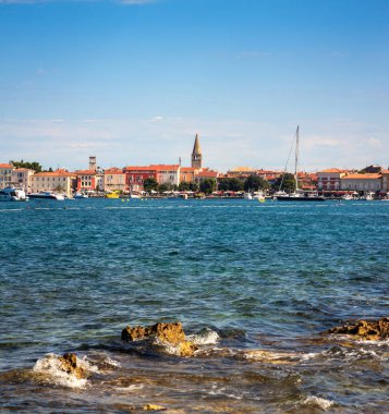 Porec manzarası ve deniz
