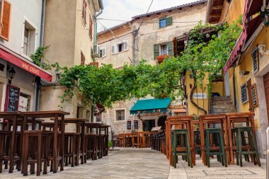 Outdoor restaurant in Porec