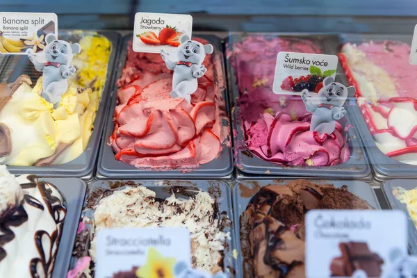Icecreams nella gelateria — Foto Stock