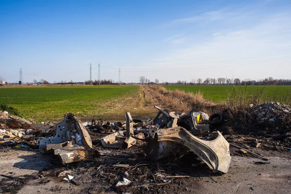 View of Illegal landfill — Stock Photo, Image