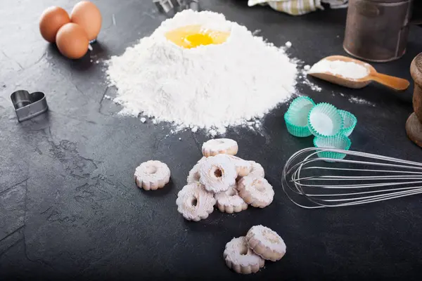 Canestrelli, olasz sütijük cookie-kat — Stock Fotó