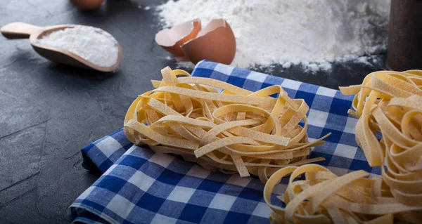 Fettuccine, pasta italiana — Foto Stock