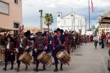 Palmanova tarihsel canlandırma a.d. 1615