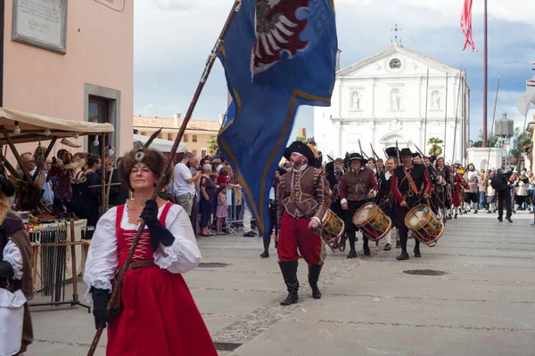 Palmanova Historisk Reenactment a.d. 1615 — Stockfoto