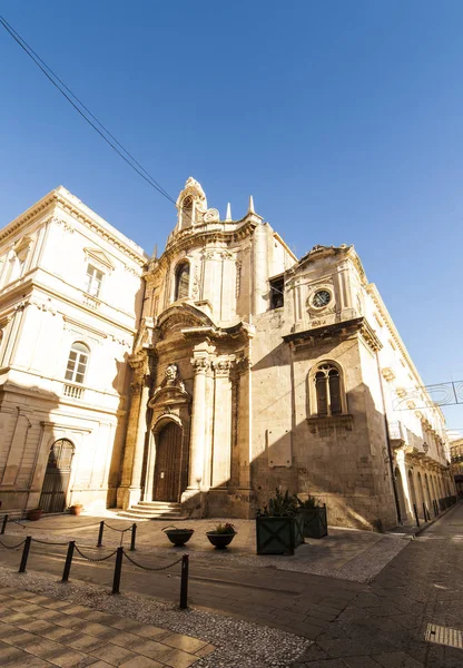 San francesco kerk in Ortigia, Syracuse — Stockfoto