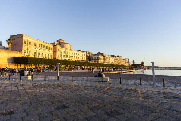 Pohled na Ortigia, Siracusa — Stock fotografie