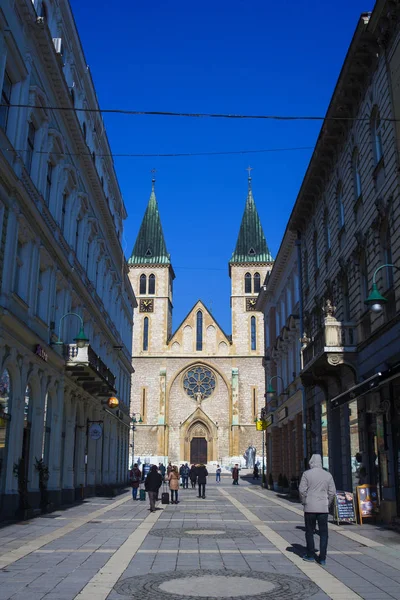 Jesu Heliga Hjärta katedral, Sarajevo — Stockfoto