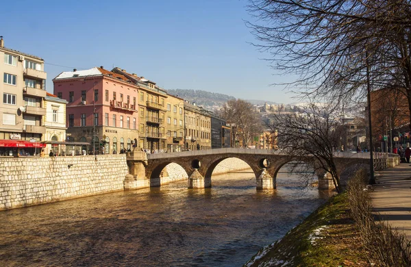 Lateinische Brücke in Sarajevo — Stockfoto