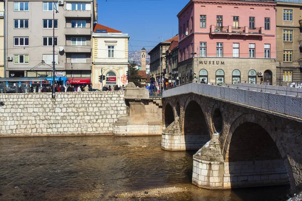 Latin bridge w Sarajewie — Zdjęcie stockowe