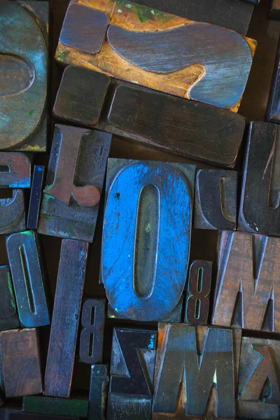 Carimbo do alfabeto, letras do bloco — Fotografia de Stock