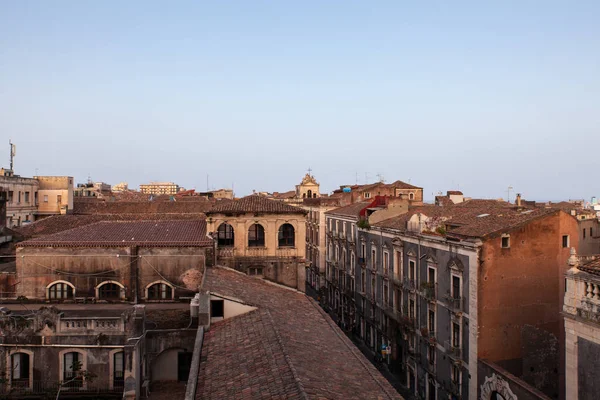 Vista superior dos telhados de Catania, Catania — Fotografia de Stock