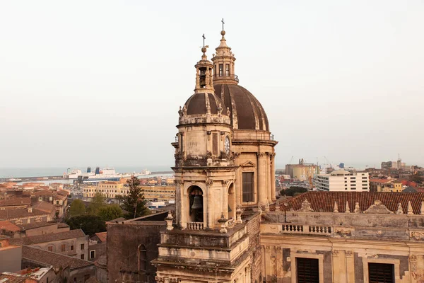 Top view of St. Agata Church, Catania — стокове фото