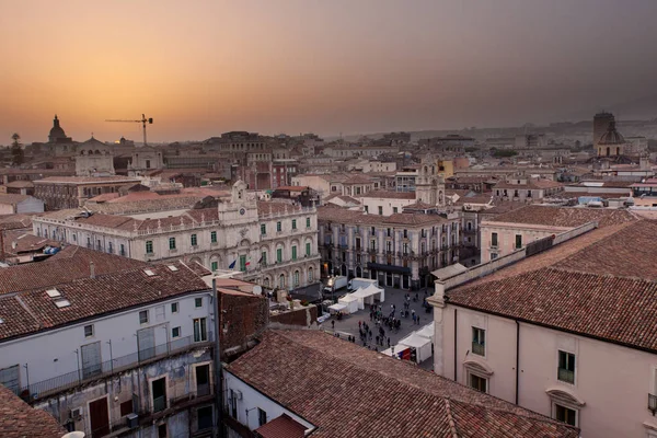 Catania 'nın üst görünümü — Stok fotoğraf