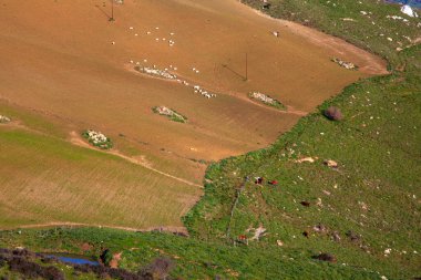 Sicilya kırsalının en üst manzarası