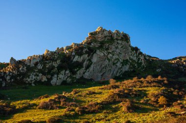 Tipik Sicilya kırsal manzarası