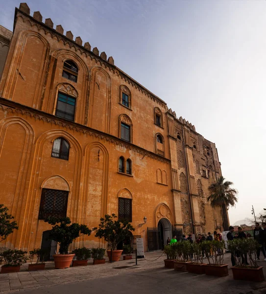 Pałac Normana lub Pałac Królewski w Palermo — Zdjęcie stockowe