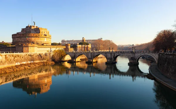 Veduta Del Mausoleo Adriano Solitamente Noto Come Castel Sant Angelo — Foto Stock