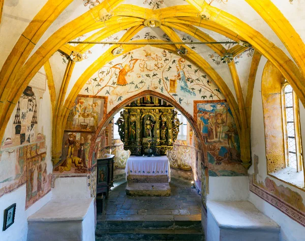 Interiör John Döparen Kyrkan Bohinj Slovenien — Stockfoto