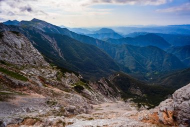 Güney Julian Alpleri 'nin Vogel Dağı' ndan ve Slovenya 'nın Triglav Ulusal Parkı mirasından en iyi manzara