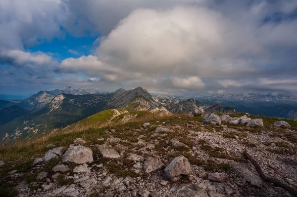 Vista Dall Alto Della Parte Montuosa Vogel Delle Alpi Giulie — Foto Stock