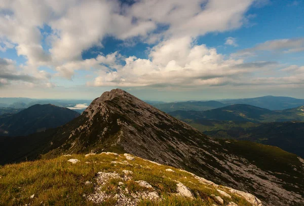 Vista Dall Alto Della Parte Montuosa Vogel Delle Alpi Giulie — Foto Stock