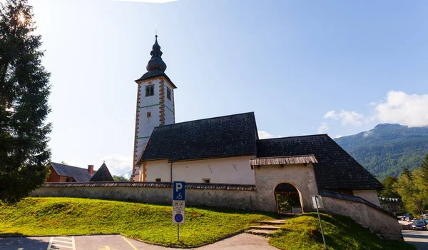 Blick Auf Den Heiligen Johannes Den Täufer Bohinj Slowenien — Stockfoto
