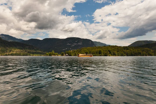 Boot Het Bohinj Meer Slovenië — Stockfoto