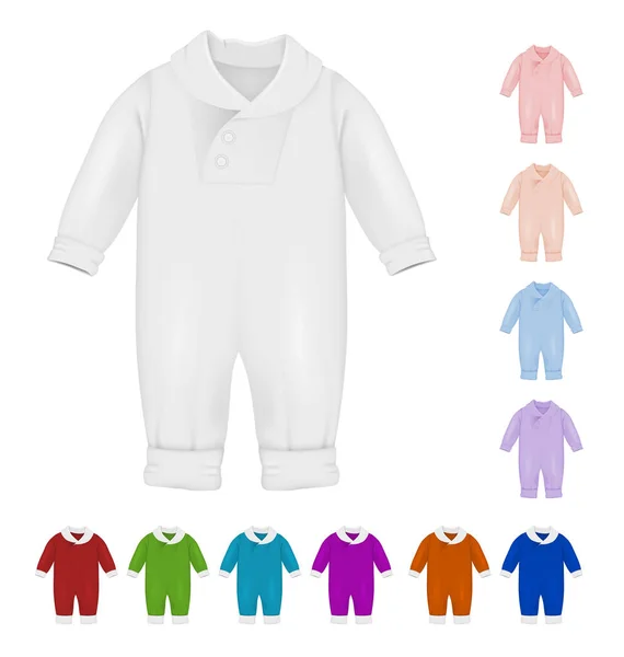 Baby bodysuit blank template. — Stock Vector