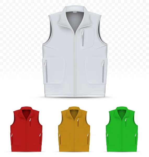 Beyaz arka plan üzerinde izole unisex çelik yelek