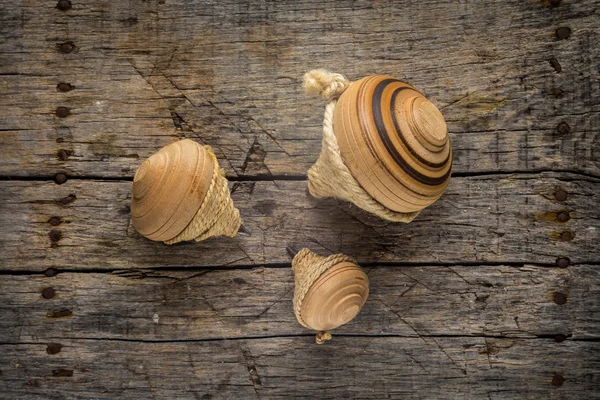 Old spinning tops — Stock Photo, Image