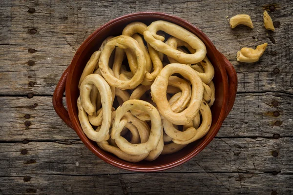 Традиційні taralli закуски — стокове фото