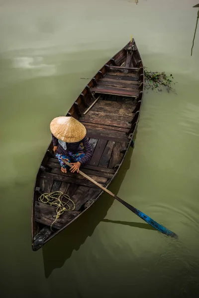 Vietnamesiska båtar i Hoi en — Stockfoto