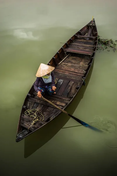 Vietnamesiska båtar i Hoi en — Stockfoto