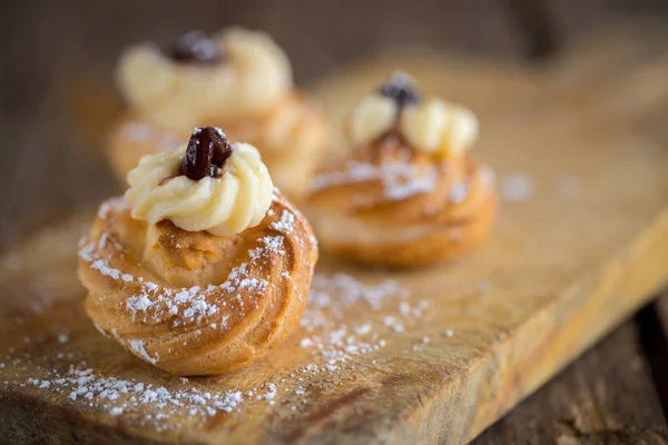 Вкусная выпечка Zeppole — стоковое фото