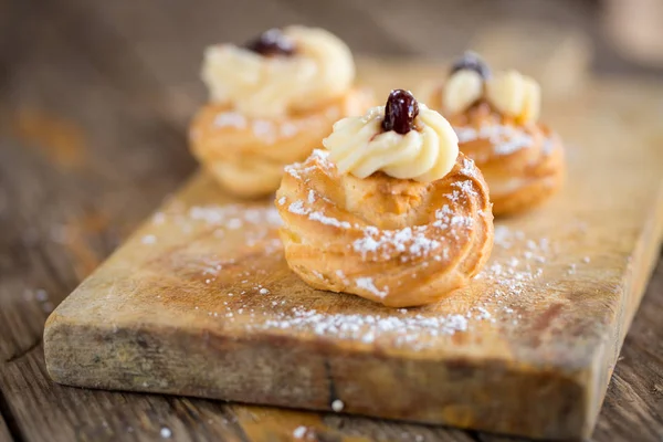 Delicious Zeppole pastry — Stock Photo, Image