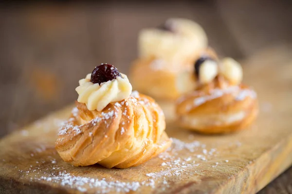 Вкусная выпечка Zeppole — стоковое фото