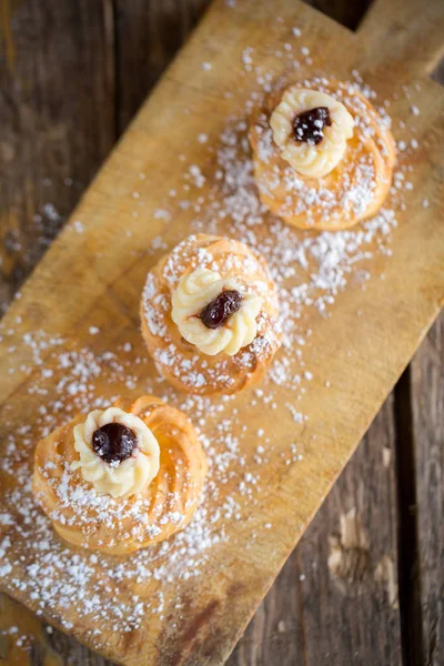 Delicious Zeppole pastry — Stock Photo, Image