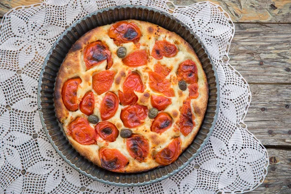 Pan de focaccia italiano —  Fotos de Stock