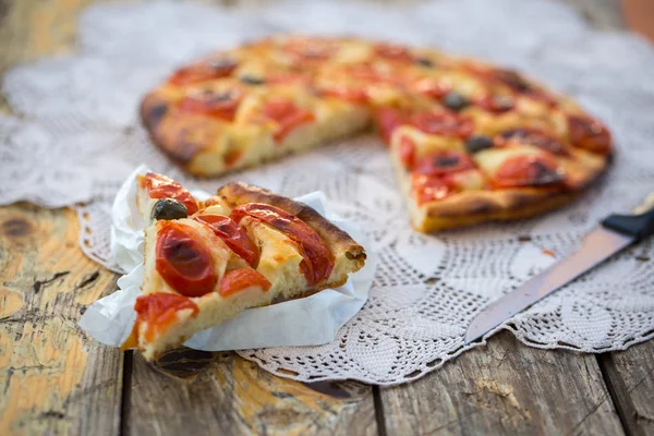 Pan de focaccia italiano — Foto de Stock