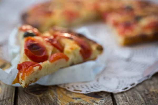 Pan de focaccia italiano — Foto de Stock