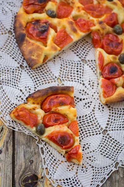 Pan de focaccia italiano — Foto de Stock