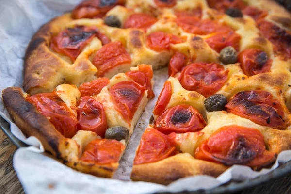 Pan de focaccia italiano — Foto de Stock