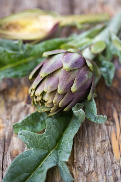 Carciofi freschi crudi — Foto Stock