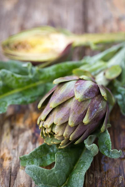 stock image Fresh raw artichokes