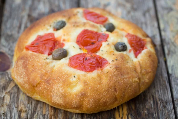 Italienisches Focaccia-Brot — Stockfoto